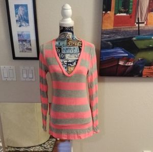 💋One Clothing Brand Pink Striped Sweater